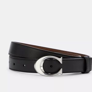 NWT Coach Signature Buckle Belt, 25Mm